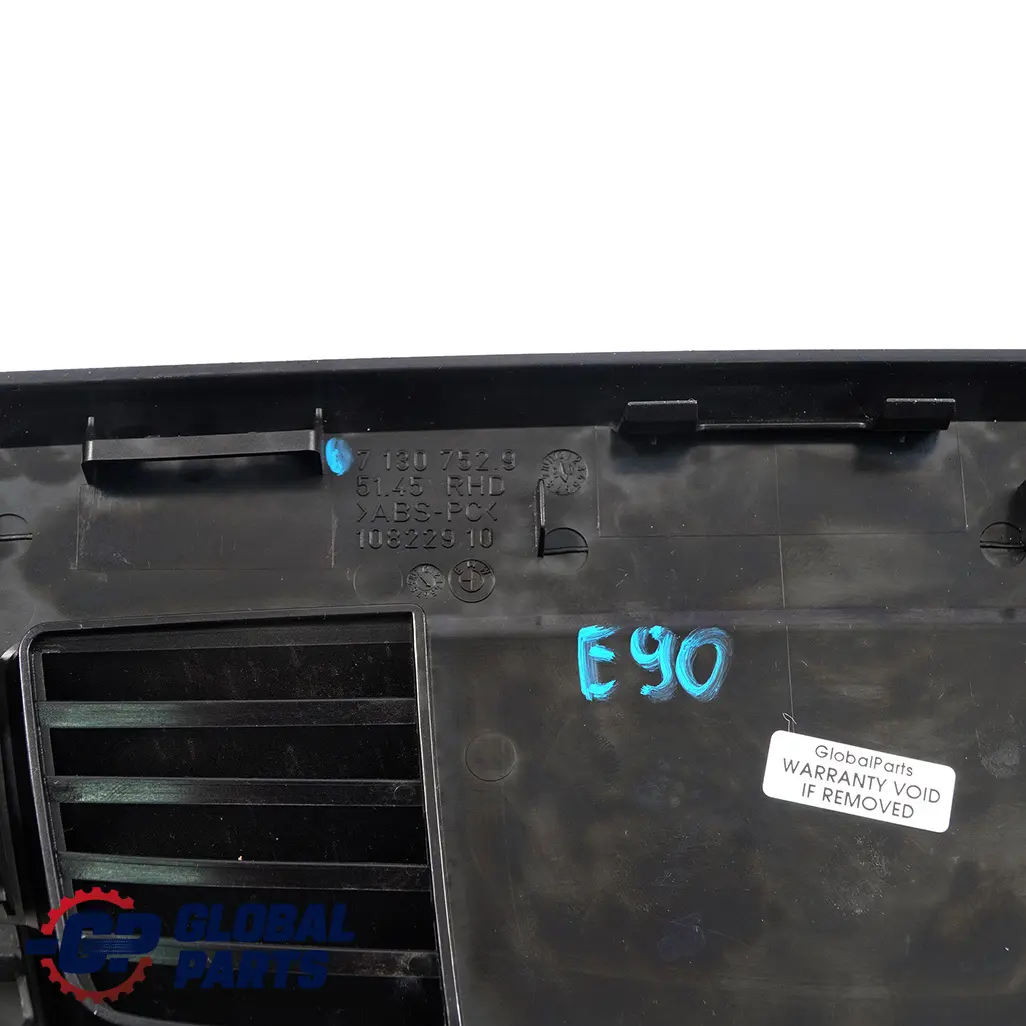 Trim Panel Dashboard Dash Air Heater Vent to BMW 3 E90 E91 E92 E93 Cover with Part number 7130752 BMW 3 E90 E91 E92 E93 Cover Trim Panel Dashboard Dash Air Heater Vent - SKU rhd-7130752 - Part number 7130752