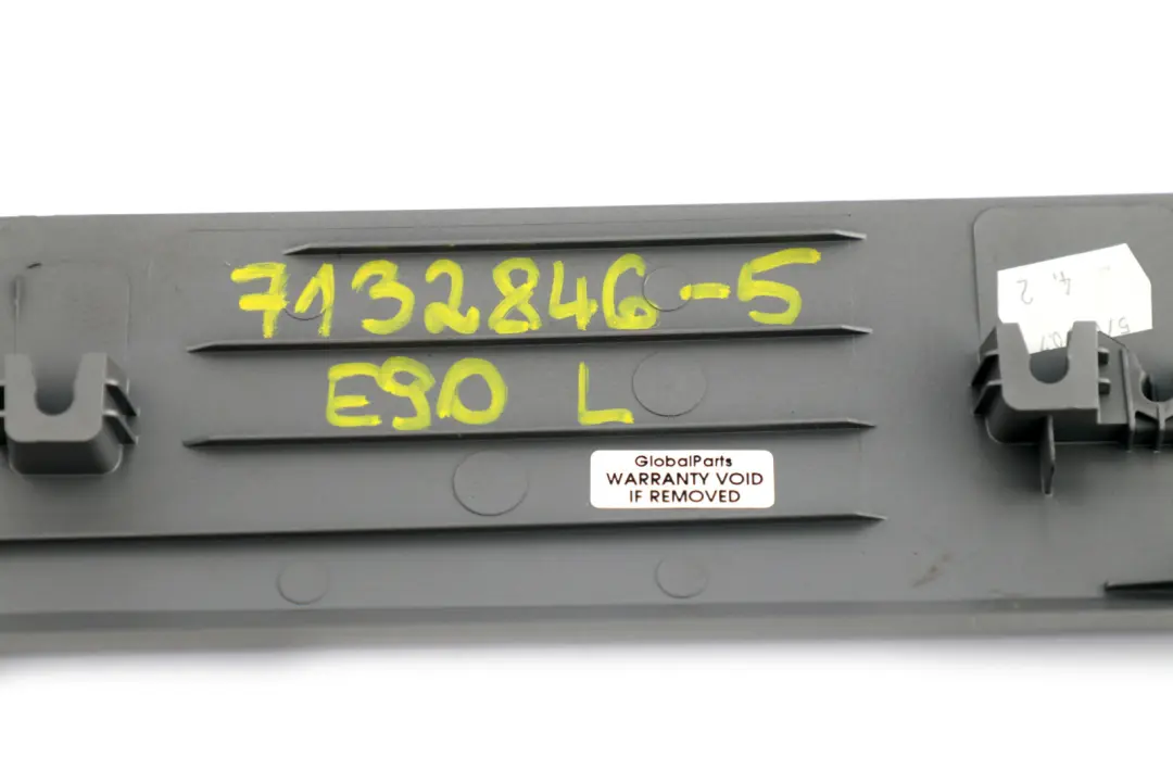BMW 3 Series E90 Decorative Dashboard Strip Trim Cover Titan 90 Silver - SKU rhd-7132846-5 - Part number 7132846