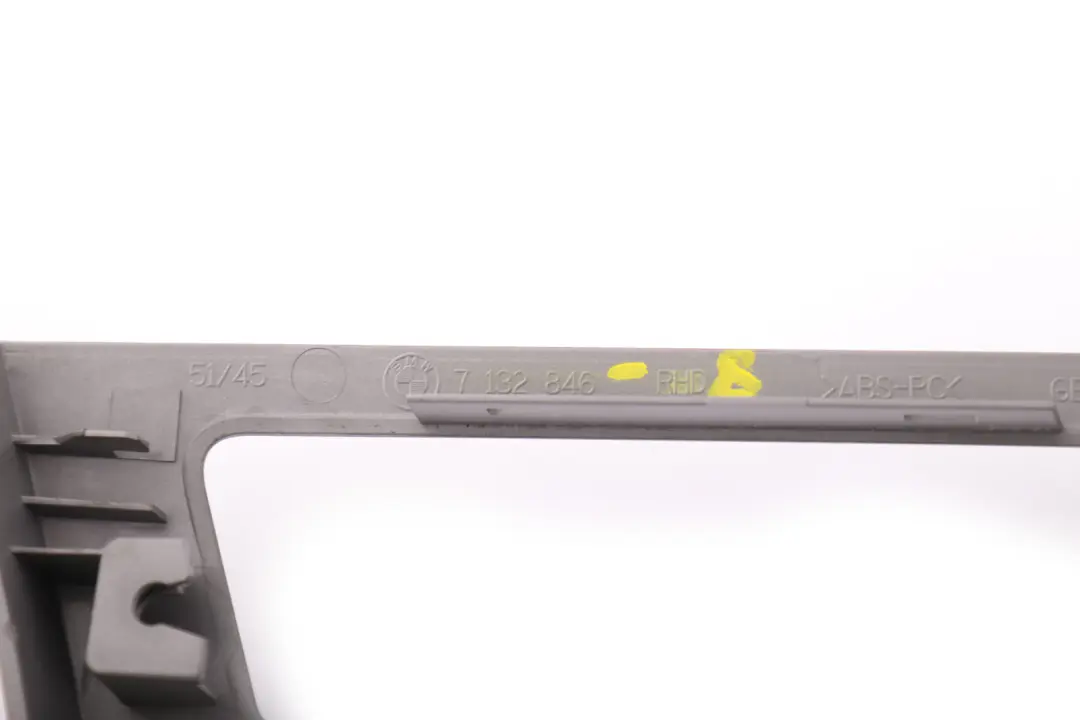 BMW 3 Series E90 E91 Decorative Dashboard Strip Left N/S Titan Silver - SKU rhd-7132846-8 - Part number 7132846