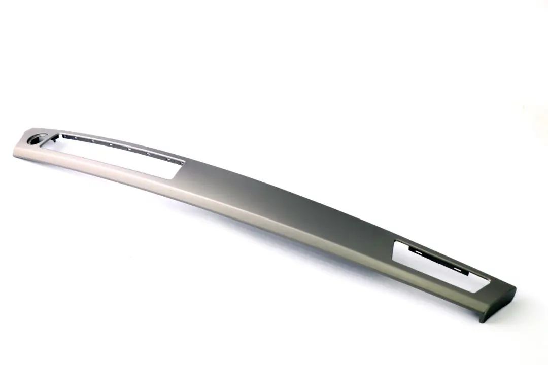 BMW 3 Series E90 E91 Decorative Dashboard Strip Trim Titan 90 Silver - SKU rhd-7132846 - Part number 7132846