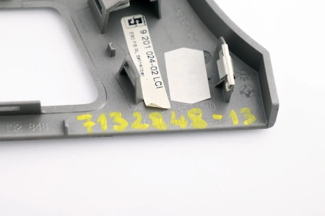 Decorative Strip Dashboard Dash Right Satin Silver O/S to BMW 3 Series E90 E91 LCI with Part number 9197276 BMW 3 Series E90 E91 LCI Decorative Strip Dashboard Dash Right Satin Silver O/S - SKU rhd-7132848-13 - Part number 9197276