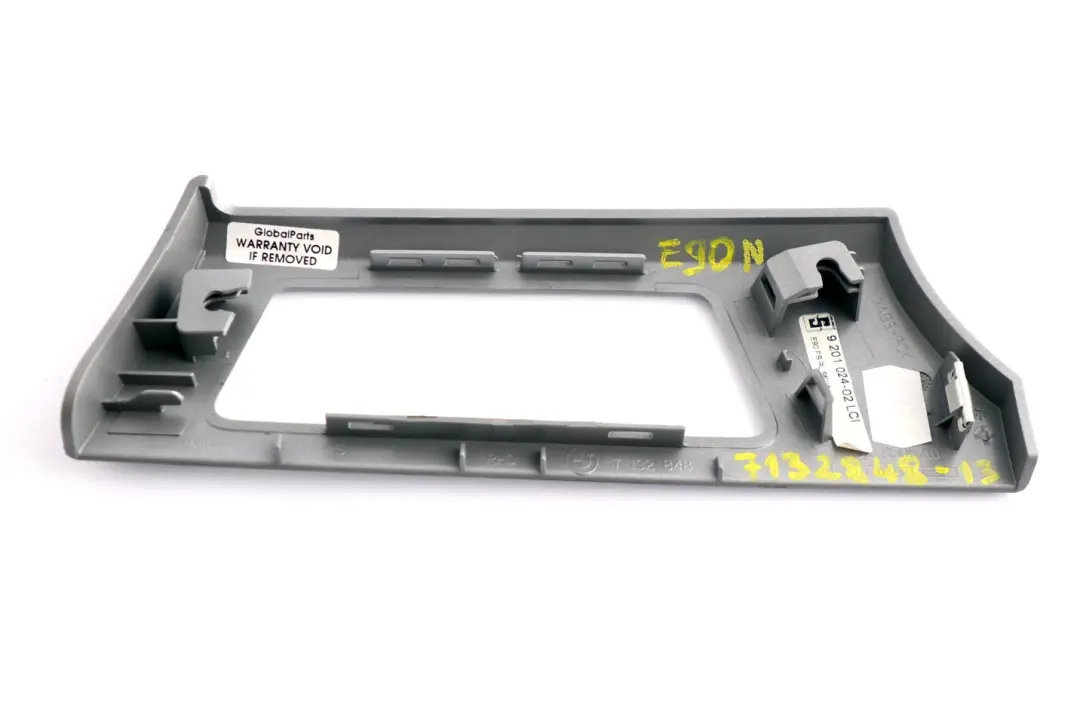 BMW 3 Series E90 E91 LCI Decorative Strip Dashboard Dash Right Satin Silver O/S - SKU rhd-7132848-13 - Part number 9197276