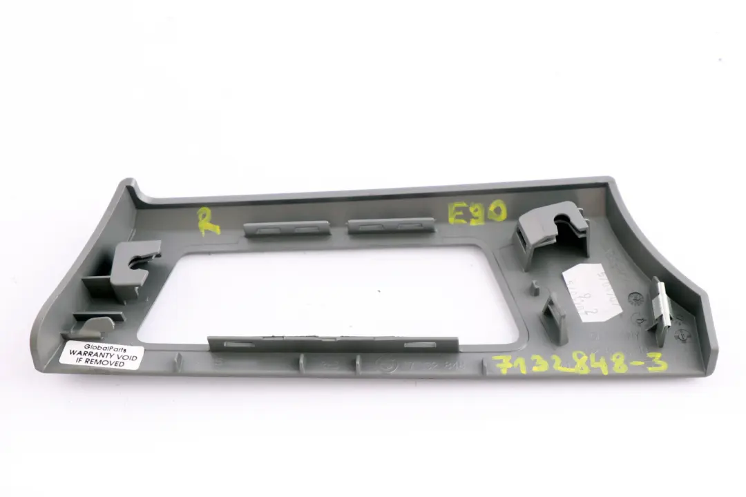 Decorative Strip Cover Dashboard Right O/S Titan 90 Silver to BMW 3 Series E90 E91 with Part number 7132848 BMW 3 Series E90 E91 Decorative Strip Cover Dashboard Right O/S Titan 90 Silver - SKU rhd-7132848-3 - Part number 7132848