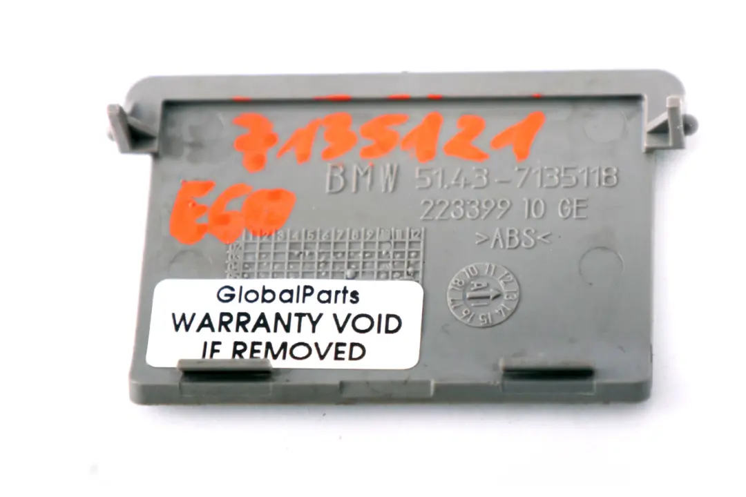 BMW 5 Series E60 E61 LCI OBD Plug Cover Trim Grey 7135121 - SKU rhd-7135121 - Part number 7144920