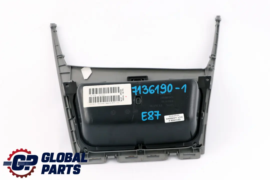 Interior Storage Tray Utility Box Front Titan Matt to BMW 1 Series 1 E87 with Part number 7136190 BMW 1 Series 1 E87 Interior Storage Tray Utility Box Front Titan Matt - SKU rhd-7136190-1 - Part number 7136190