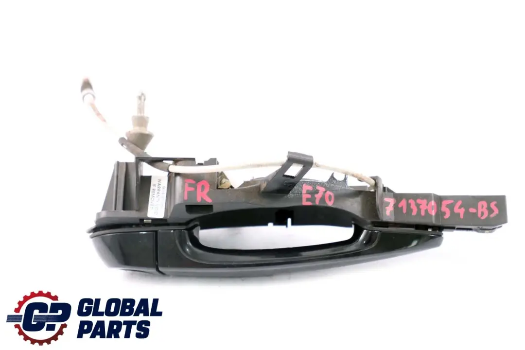 BMW X5 Series E70 Front Right Grab Handle O/S Exterior Black Sapphire 475 - SKU rhd-7137054-BS1 - Part number 7137054
