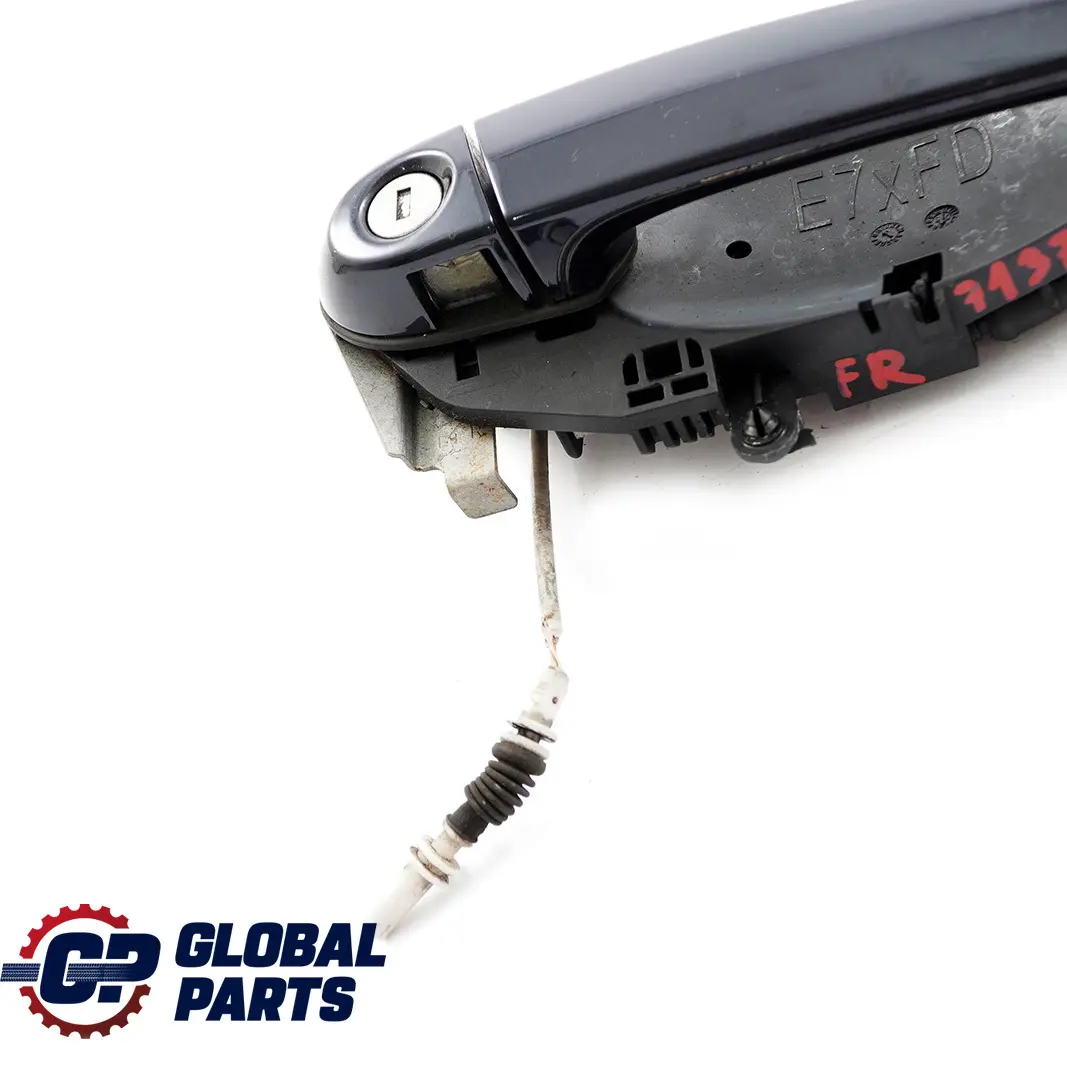 BMW X5 Series E70 Front Right Grab Handle O/S Exterior Carbonschwarz Black 416 - SKU rhd-7137054-CAR - Part number 7137054