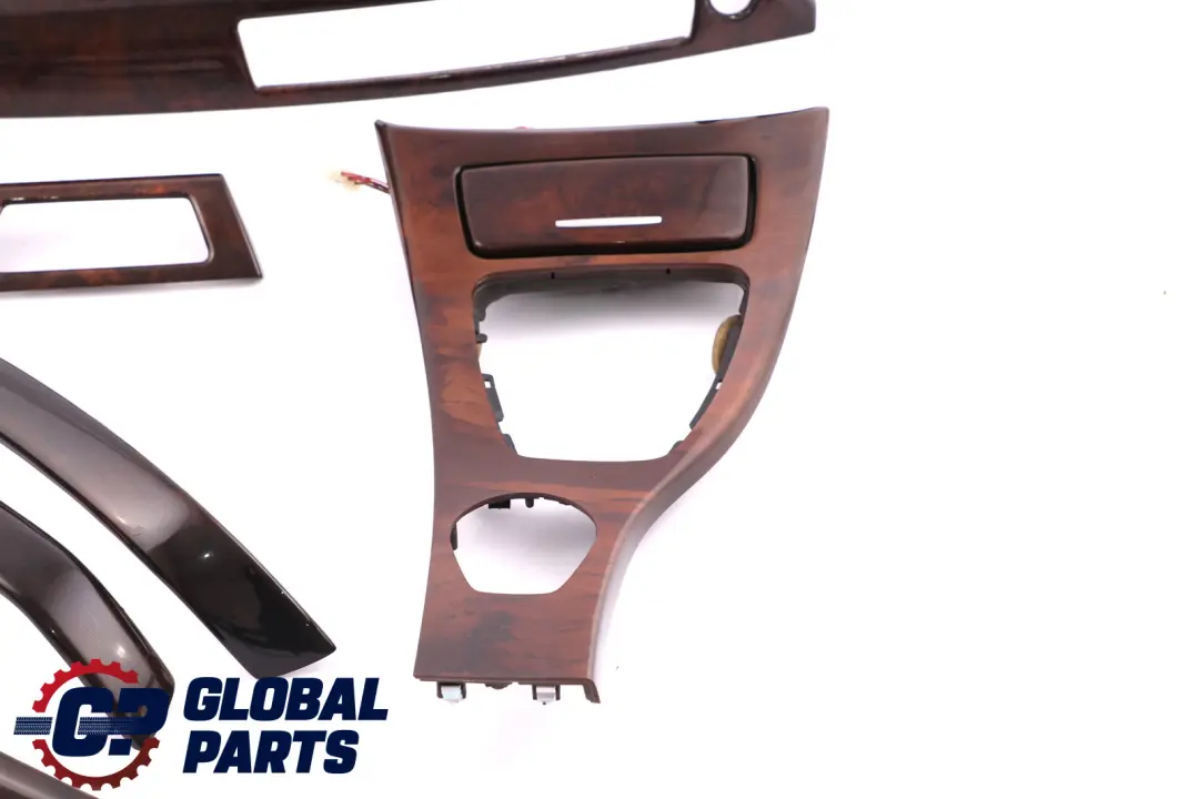 BMW 3 Series 1 E90 Interior Trim Set Dash Dashboard I Drive Wood Burr Walnut - SKU rhd-7137485-1 - Part number 7137485
