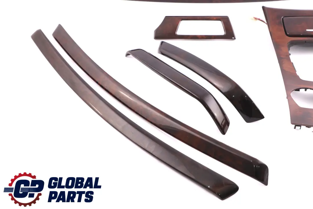 BMW 3 Series 1 E90 Interior Trim Set Dash Dashboard I Drive Wood Burr Walnut - SKU rhd-7137485-1 - Part number 7137485