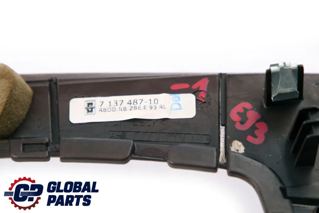 BMW 3 Series E93 Interior Trim Cover Centre Console Burr Nutwood Wood - SKU rhd-7137487-1 - Part number 7137487