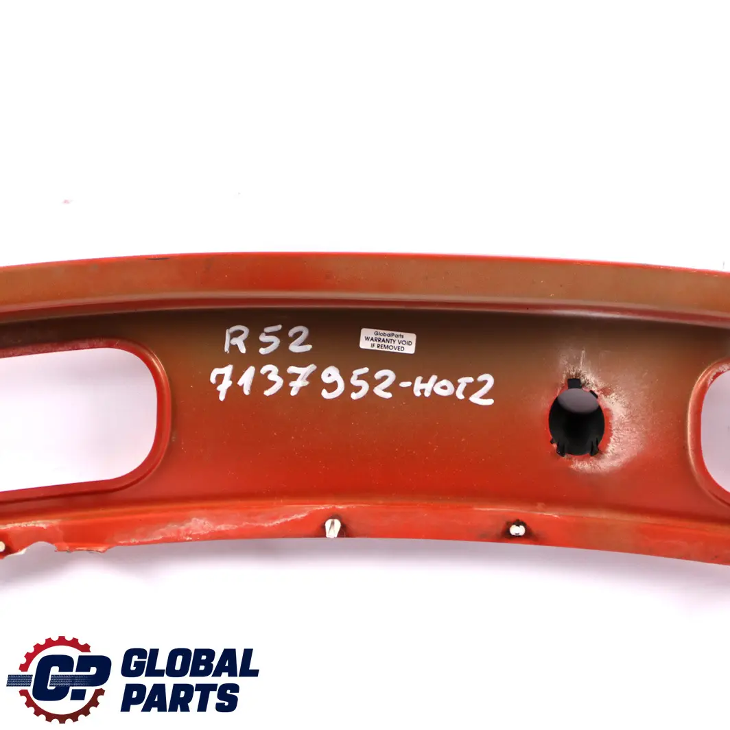Windscreen Cover Scuttle Panel Hot Orange Metallic to Mini Cooper One R50 R52 R53 with Part number 7137952 Mini Cooper One R50 R52 R53 Windscreen Cover Scuttle Panel Hot Orange Metallic - SKU rhd-7137952-HOT1 - Part number 7137952
