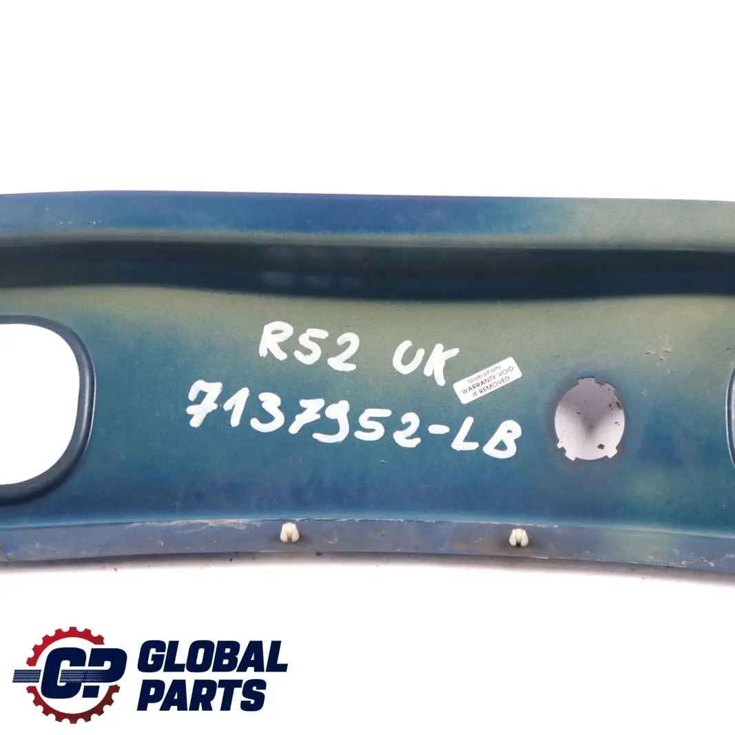 Windscreen Scuttle Panel Cover Lightning Blue to Mini Cooper One R50 R52 R53 with Part number 7137952 Mini Cooper One R50 R52 R53 Windscreen Scuttle Panel Cover Lightning Blue - SKU rhd-7137952-LB - Part number 7137952