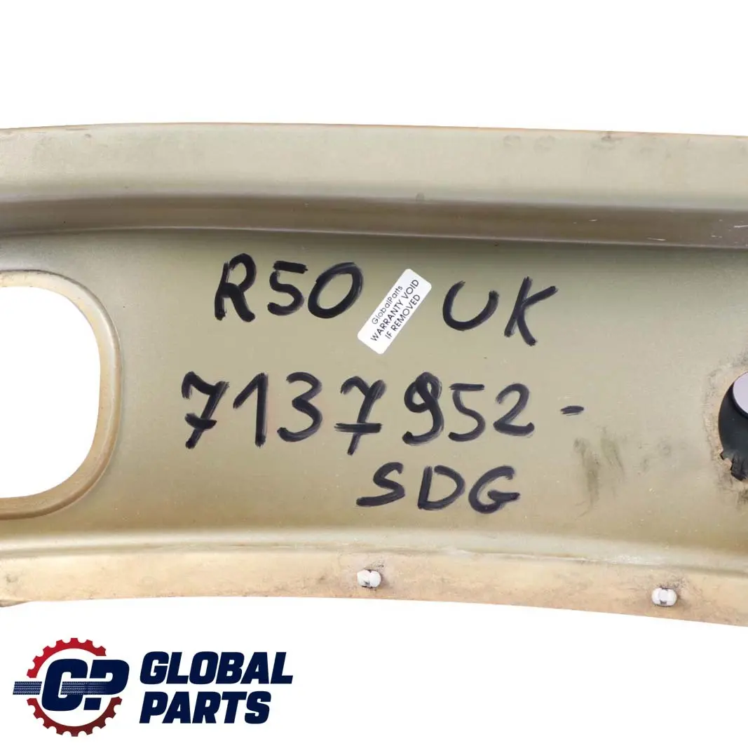 Windscreen Scuttle Panel Cover Solid Gold Metallic - 859 to Mini Cooper One R50 R52 R53 with Part number 7137952 Mini Cooper One R50 R52 R53 Windscreen Scuttle Panel Cover Solid Gold Metallic - 859 - SKU rhd-7137952-SDG - Part number 7137952