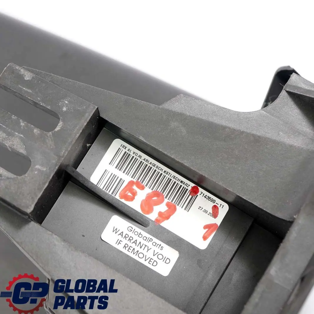 BMW 1 Series 1 E87 Centre Console Arm Rest Armrest Black - SKU rhd-7143599-1 - Part number 7143599