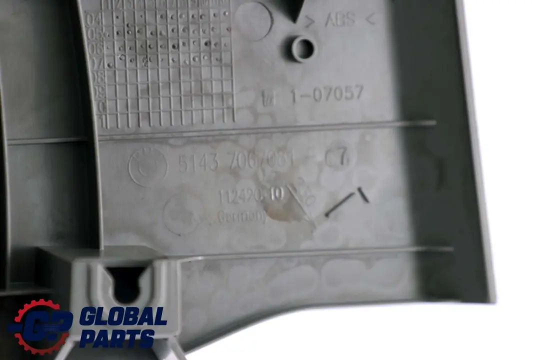 Front Left Lateral Trim Panel Leg Room N/S Grey 7067081 to BMW E90 E91 E92 Cover with Part number 7144529 BMW E90 E91 E92 Cover Front Left Lateral Trim Panel Leg Room N/S Grey 7067081 - SKU rhd-7144529 - Part number 7144529