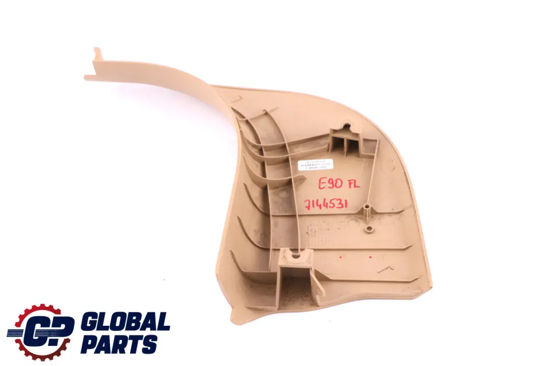 Beige Lateral Trim Panel Front Left N/S Leg Room Beige to BMW 3 Series E90 E91 with Part number 7144531 BMW 3 Series E90 E91 Beige Lateral Trim Panel Front Left N/S Leg Room Beige - SKU rhd-7144531 - Part number 7144531