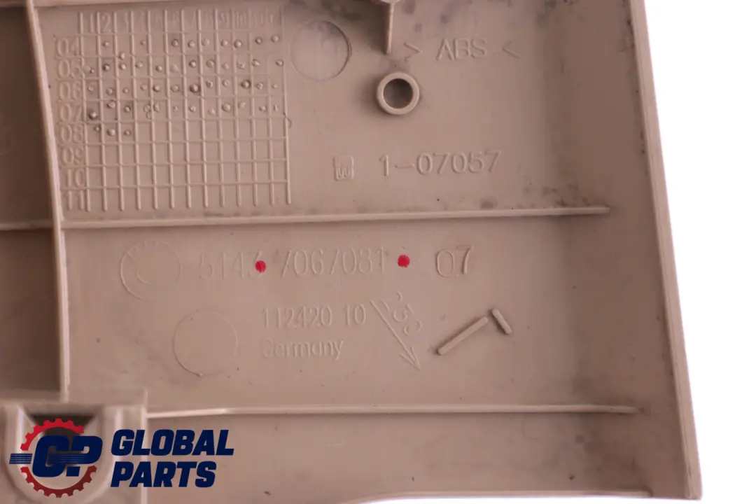 Beige Lateral Trim Panel Front Left N/S Leg Room Beige to BMW 3 Series E90 E91 with Part number 7144531 BMW 3 Series E90 E91 Beige Lateral Trim Panel Front Left N/S Leg Room Beige - SKU rhd-7144531 - Part number 7144531