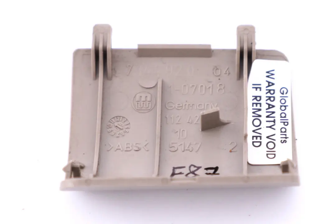 BMW 1 Series E81 E82 E87 E87N LCI E88 OBD Plug Cover Trim Beige - SKU rhd-7144920-2 - Part number 7144920