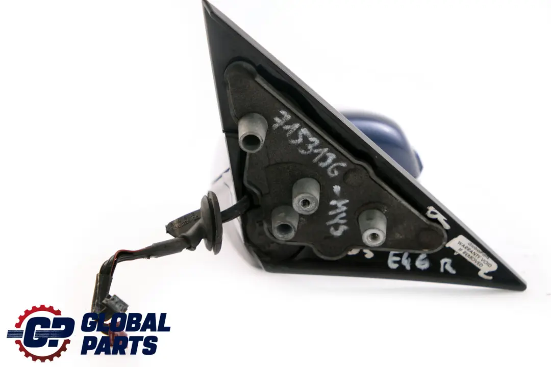 BMW 3 Series E46 Heated Right O/S Wing Mirror Memory Mysticblau Metallic A07 - SKU rhd-7153136-MYS - Part number 7153136