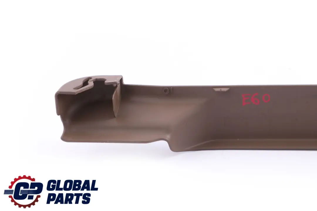 Front Finisher Upper Rail Trim Driver Right O/S Brown to BMW 5 Series E60 Seat with Part number 7154270 BMW 5 Series E60 Seat Front Finisher Upper Rail Trim Driver Right O/S Brown - SKU rhd-7154270 - Part number 7154270