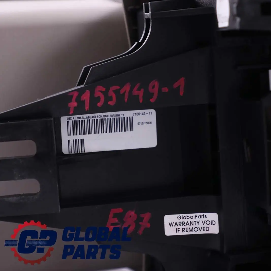 BMW 1 Series E87 Centre Console Armrest Arm Rest Beige Rear Trim Cover 7078563 - SKU rhd-7155149-1 - Part number 7155149