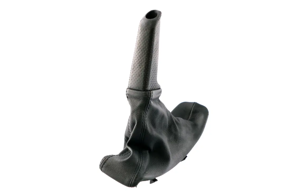 M-Sport Schwarz Leder Handbremshebel Abdeckung für BMW E90 E91 E92 E93 mit Teilenummer 7155625 BMW E90 E91 E92 E93 M-Sport Schwarz Leder Handbremshebel Abdeckung - SKU RHD-7155625-1 - Teilenummer 7155625