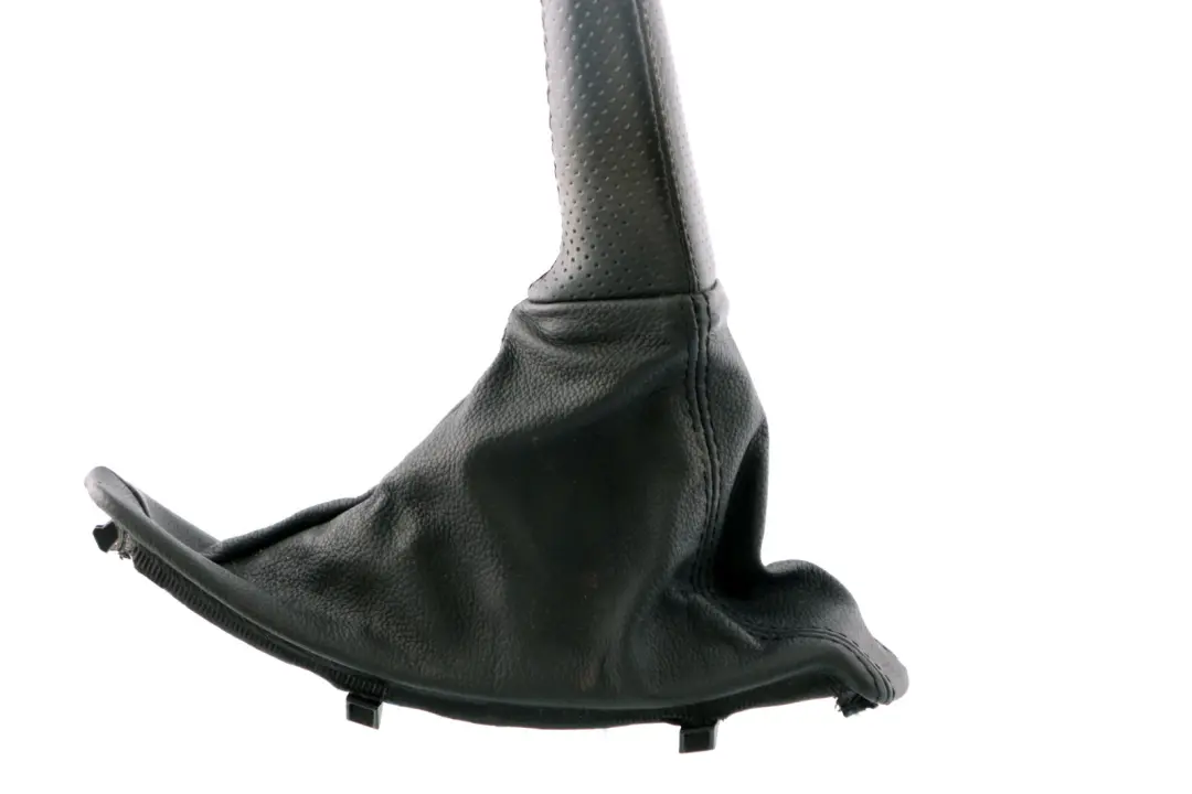 BMW E90 E91 E92 E93 M-Sport Black Leather Handbrake Level Cover - SKU RHD-7155625-1 - Part number 7155625