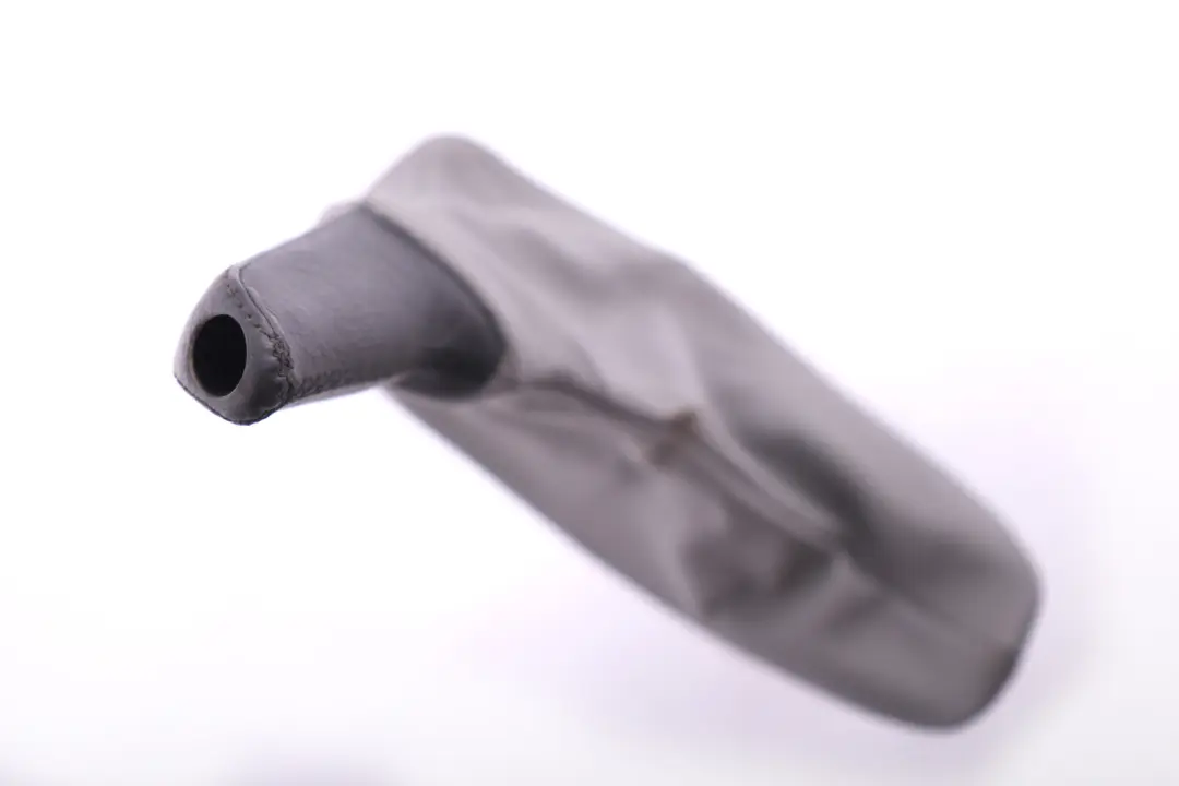 Grey Leather Handbrake Lever Cover Part to BMW 3 Series E90 E91 E92 with Part number 7155626 BMW 3 Series E90 E91 E92 Grey Leather Handbrake Lever Cover Part - SKU rhd-7155626-1 - Part number 7155626