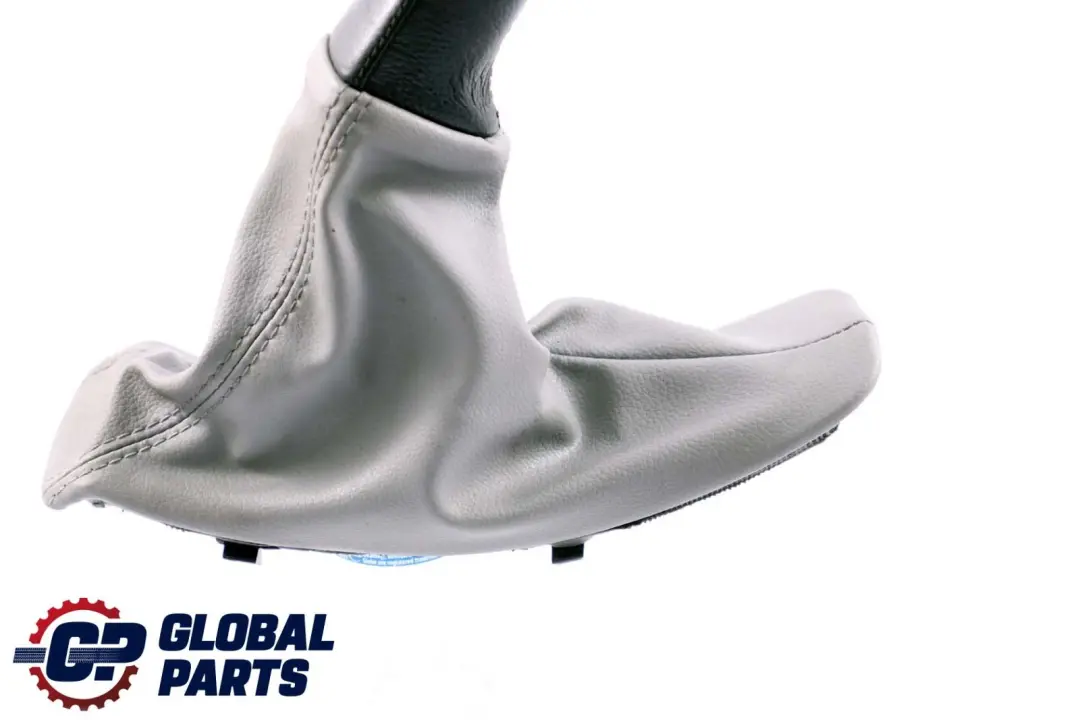 BMW 3 Series E90 E91 E92 E93 Grey Leather Handbrake Lever Cover Part 7137542 - SKU rhd-7155626 - Part number 7155626