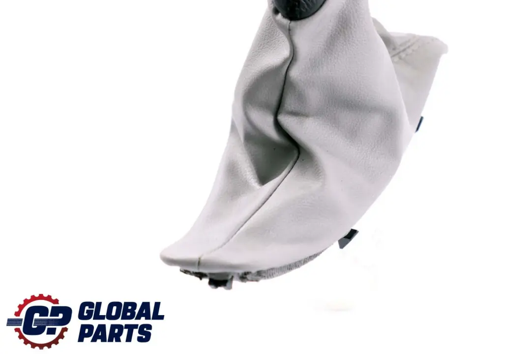 BMW 3 Series E90 E91 E92 E93 Grey Leather Handbrake Lever Cover Part 7137542 - SKU rhd-7155626 - Part number 7155626