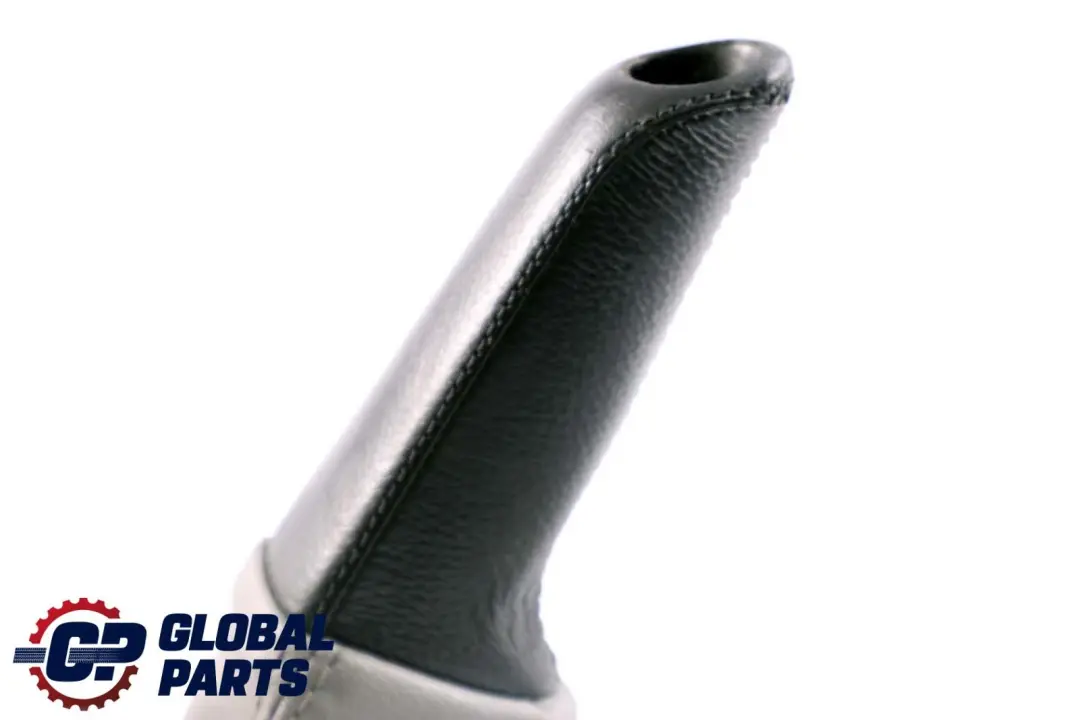 BMW 3 Series E90 E91 E92 E93 Grey Leather Handbrake Lever Cover Part 7137542 - SKU rhd-7155626 - Part number 7155626