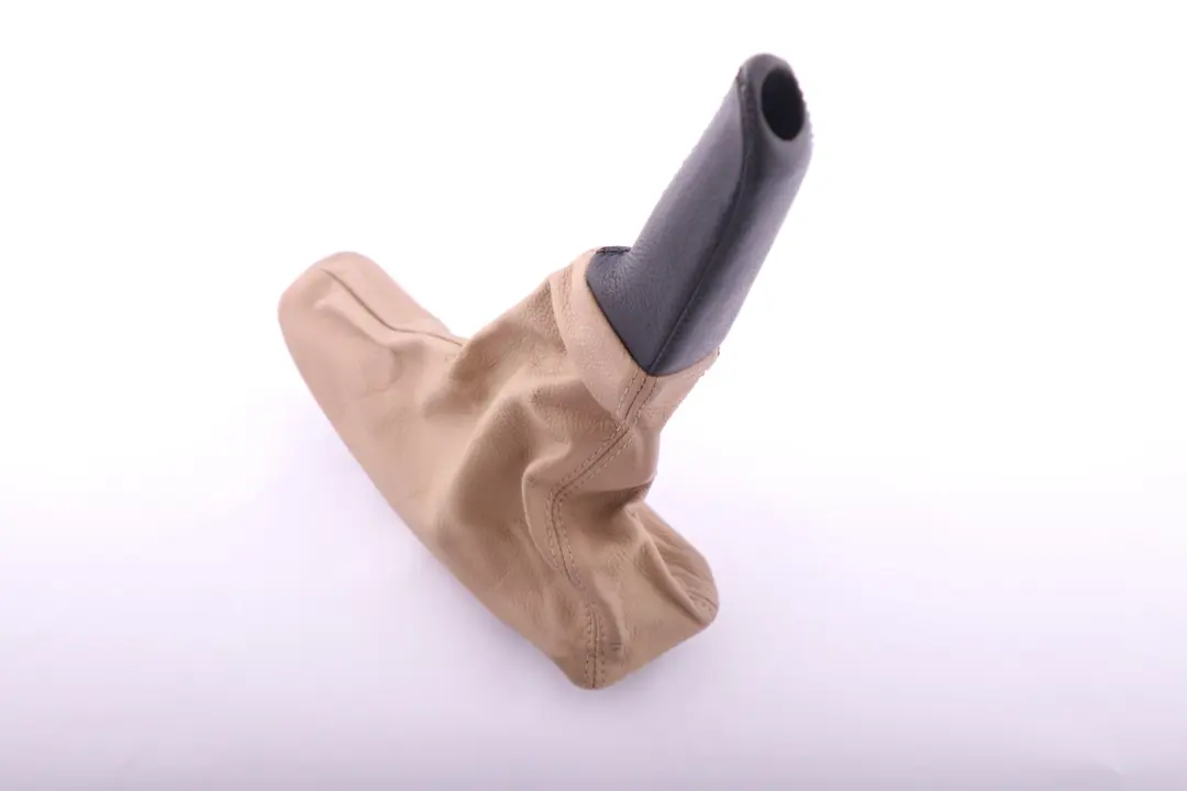 HANDBRAKE LEVER COVER SAVANNA BEIGE to BMW 3 Series E90 E91 E92 E93 LCI with Part number 7155627 BMW 3 Series E90 E91 E92 E93 LCI HANDBRAKE LEVER COVER SAVANNA BEIGE - SKU rhd-7155627 - Part number 7155627