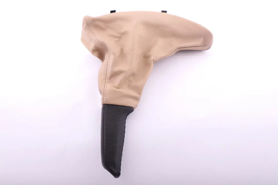 HANDBRAKE LEVER COVER SAVANNA BEIGE to BMW 3 Series E90 E91 E92 E93 LCI with Part number 7155627 BMW 3 Series E90 E91 E92 E93 LCI HANDBRAKE LEVER COVER SAVANNA BEIGE - SKU rhd-7155627 - Part number 7155627
