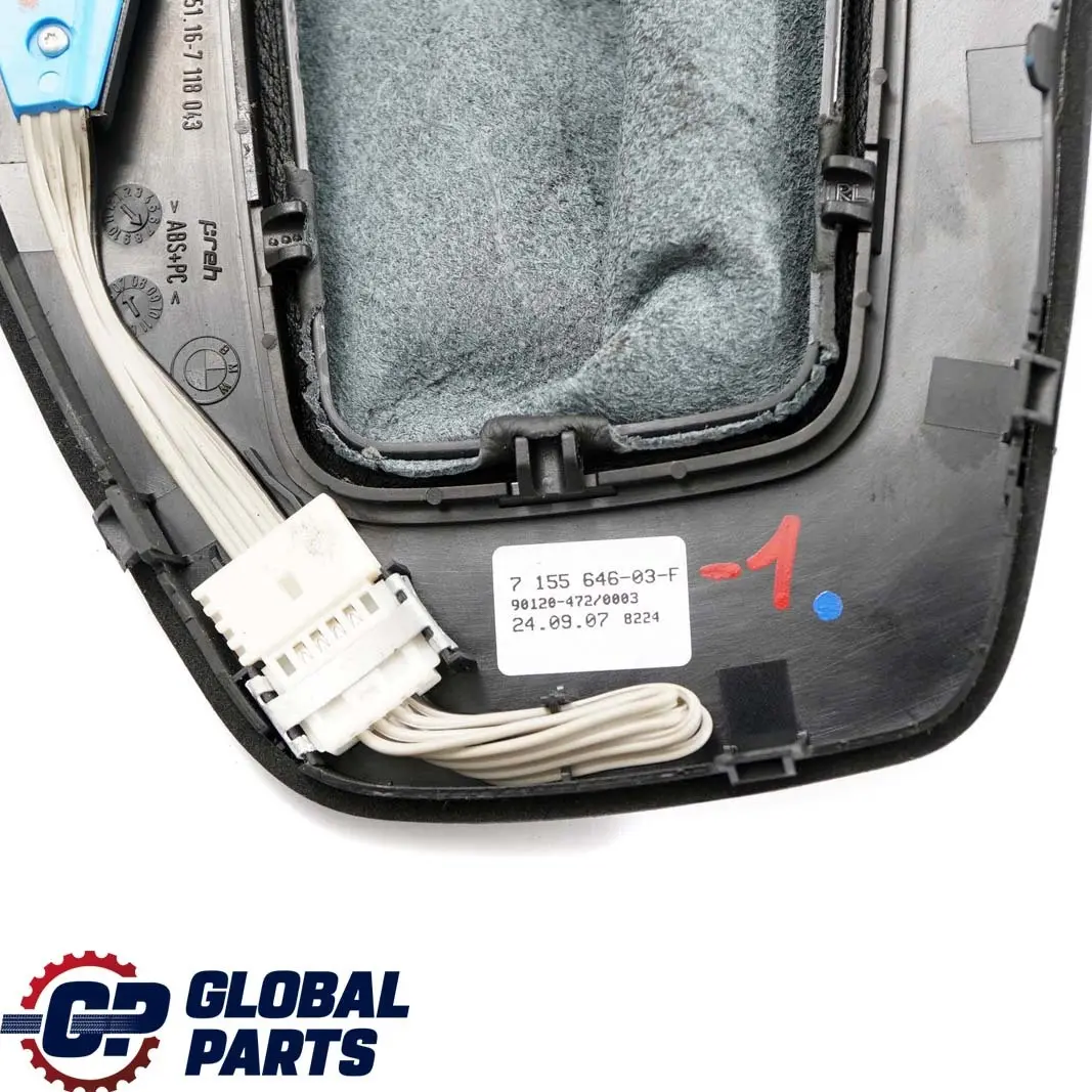 Selector Selecting Lever Surround Cover Black to BMW 3 Series E90 E91 E92 LCI Gear with Part number 7155646 BMW 3 Series E90 E91 E92 LCI Gear Selector Selecting Lever Surround Cover Black - SKU rhd-7155646-1 - Part number 7155646