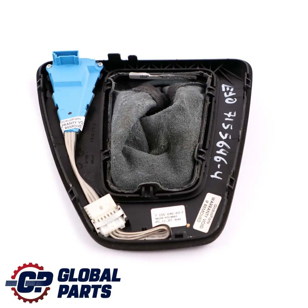 Selector Selecting Lever Surround Cover Black to BMW 3 Series E90 E91 E92 LCI Gear with Part number 7155646 BMW 3 Series E90 E91 E92 LCI Gear Selector Selecting Lever Surround Cover Black - SKU rhd-7155646-4 - Part number 7155646