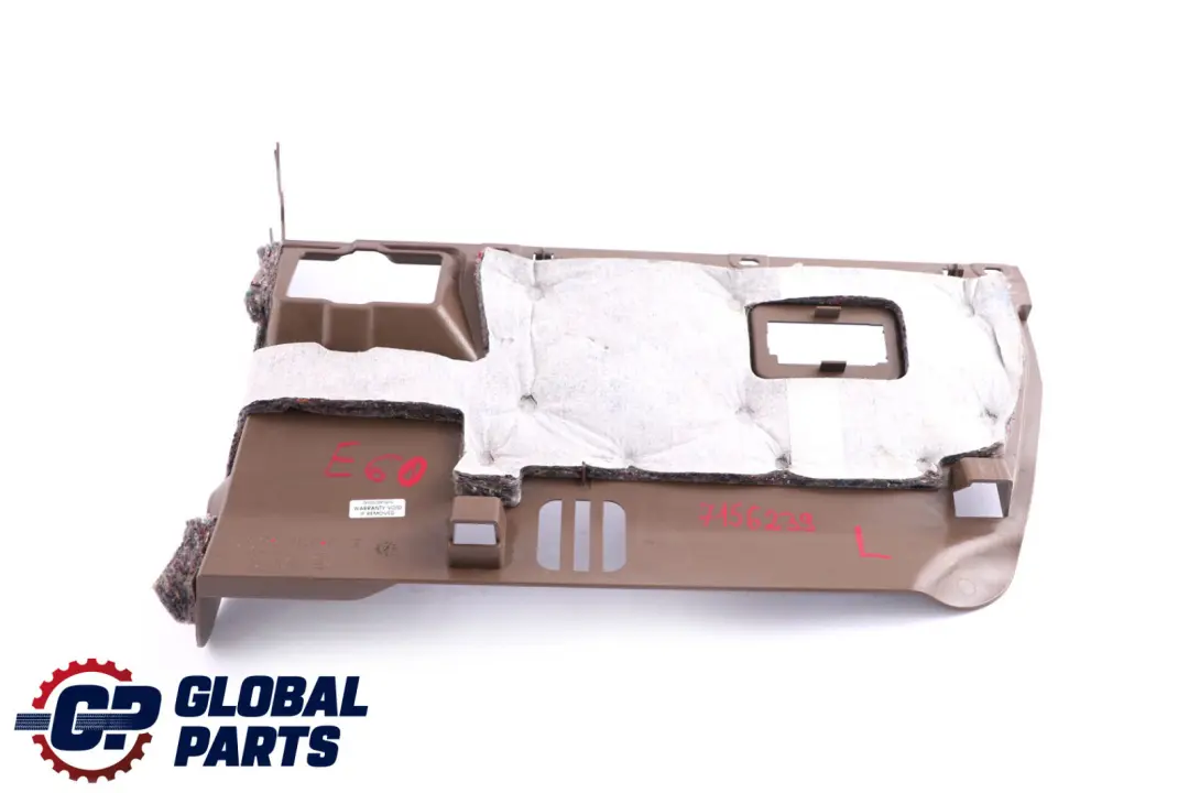 Passenger's Footwell Trim Panel Bottom Brown to BMW 5 Series E60 E61 Cover with Part number 7156235 BMW 5 Series E60 E61 Cover Passenger's Footwell Trim Panel Bottom Brown - SKU rhd-7156239 - Part number 7156235