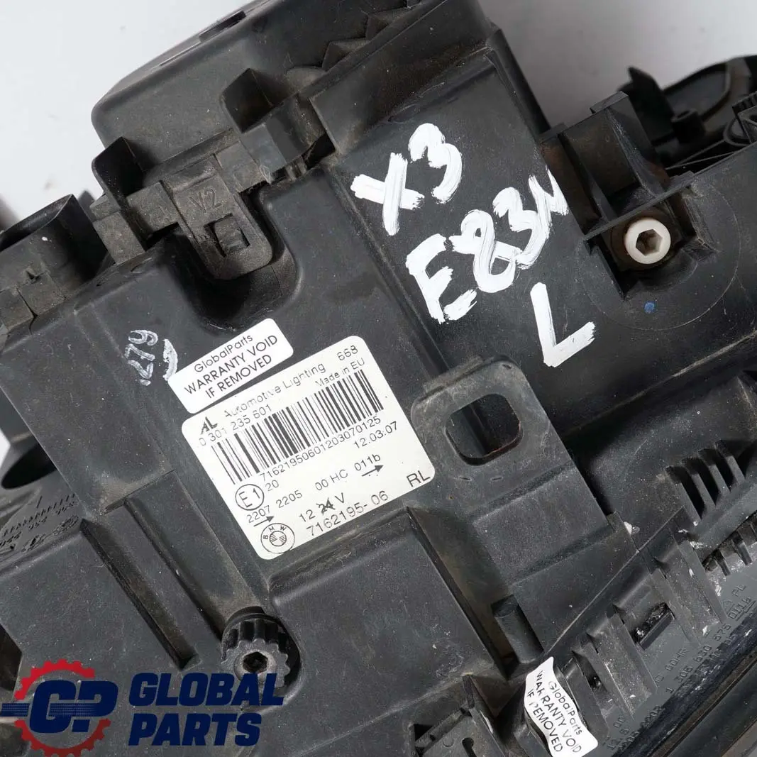 BMW X3 Series E83 LCI Headlight Headlamp Lamp White Turn Indicator Front Left - SKU rhd-7162195 - Part number 7162195