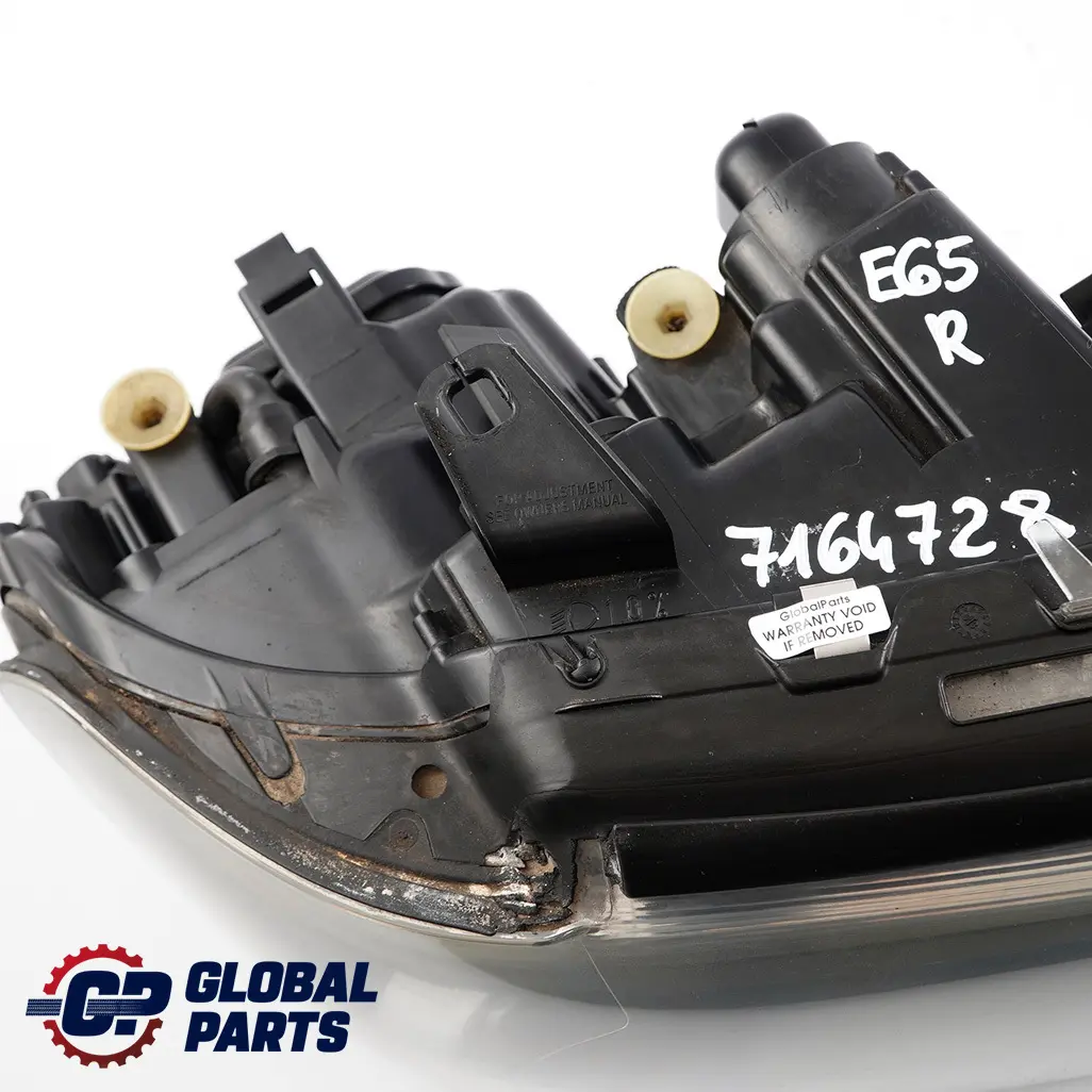 Headlight Headlamp White Turn Indicator Right O/S to BMW 7 Series E65 E66 Xenon with Part number 7164728 BMW 7 Series E65 E66 Xenon Headlight Headlamp White Turn Indicator Right O/S - SKU rhd-7164728 - Part number 7164728