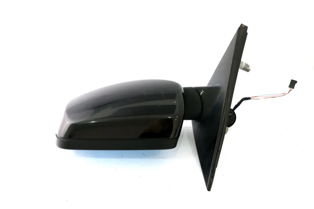 BMW 5 Series E60 E61 Heated Left Wing Mirror N/S Black Sapphire Metallic 475 - SKU rhd-7174747-BS - Part number 7174747