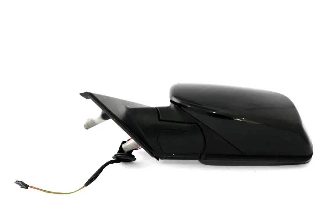 BMW 5 Series E60 E61 Heated Left Wing Mirror N/S Black Sapphire Metallic 475 - SKU rhd-7174747-BS - Part number 7174747