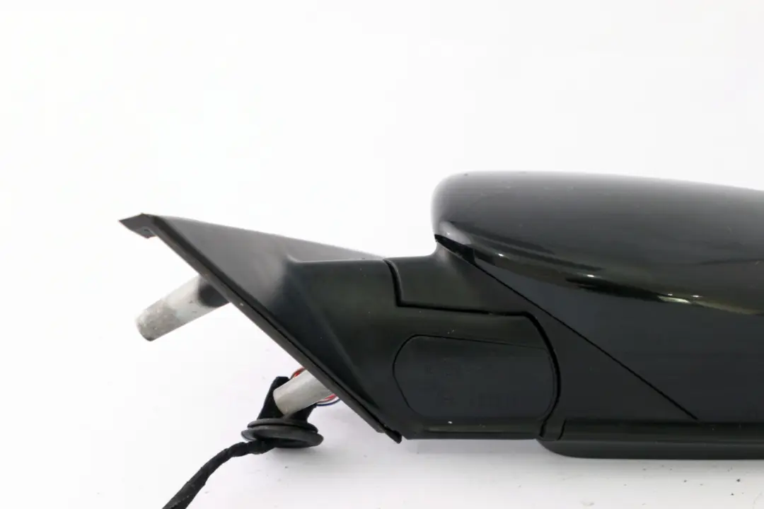 BMW 5 Series E60 E61 Heated Left Wing Mirror N/S Black Sapphire Metallic 475 - SKU rhd-7174747-BS - Part number 7174747