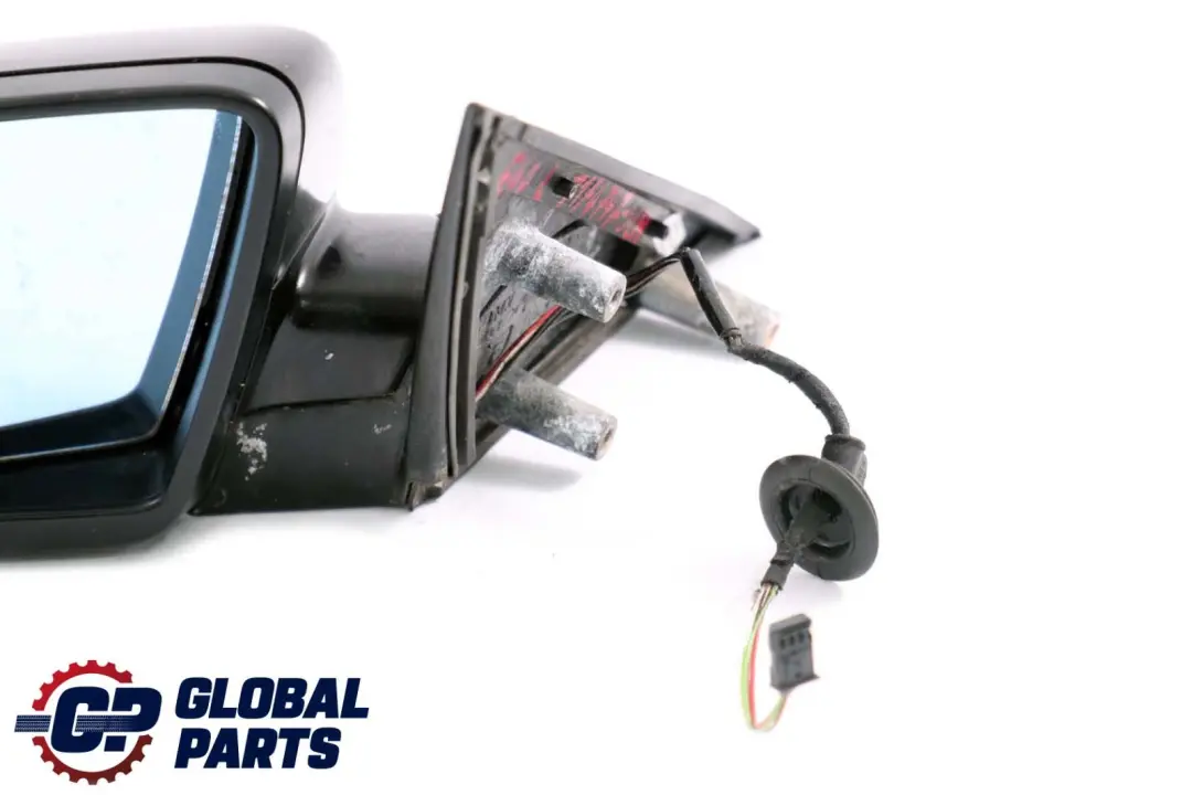 BMW 5 Series E60 E61 Heated Left Wing Mirror N/S Schwarz 2 Black 668 - SKU rhd-7174747-SCH - Part number 7174747