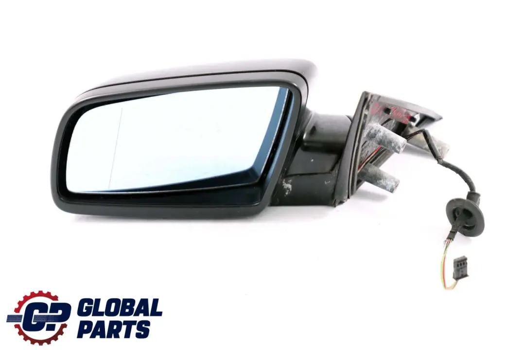 BMW 5 Series E60 E61 Heated Left Wing Mirror N/S Schwarz 2 Black 668 - SKU rhd-7174747-SCH - Part number 7174747