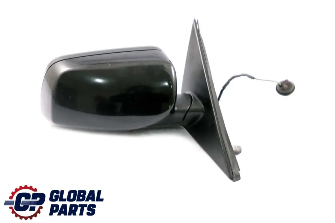 BMW 5 Series E60 E61 Heated Right Wing Mirror O/S Schwarz 2 Black 668 - SKU rhd-7174748-SCH - Part number 7174748