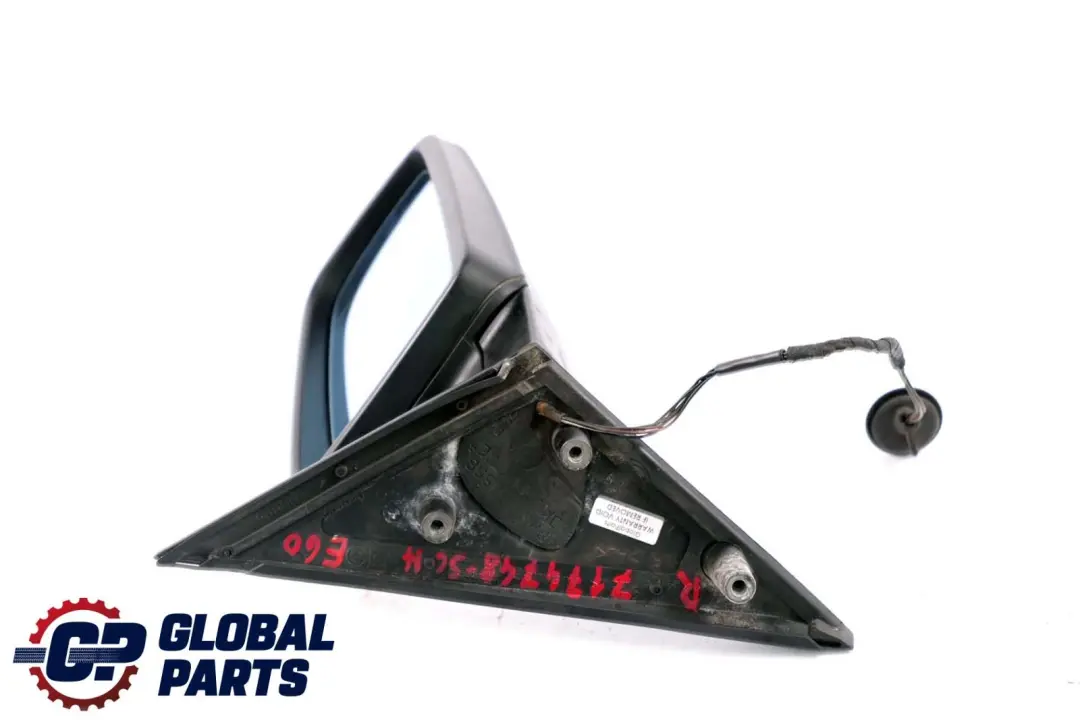 Heated Right Wing Mirror O/S Schwarz 2 Black 668 to BMW 5 Series E60 E61 with Part number 7174748 BMW 5 Series E60 E61 Heated Right Wing Mirror O/S Schwarz 2 Black 668 - SKU rhd-7174748-SCH - Part number 7174748