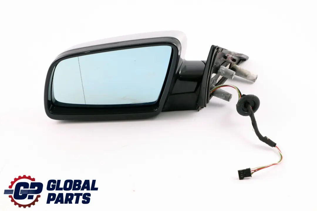 BMW 5 Series E60 E61 M Sport Left Wing Mirror N/S High Gloss Titansilber Silver - SKU rhd-7174757-TS - Part number 7174757
