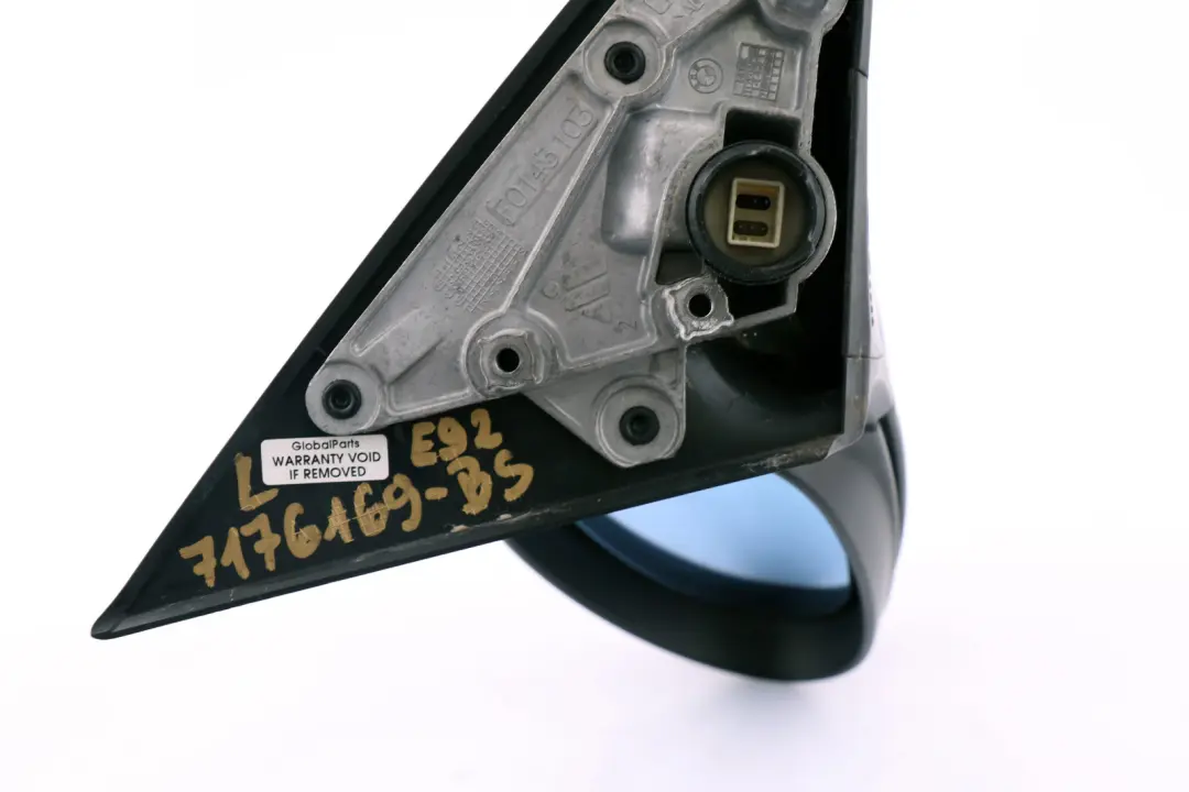 Left Heated Outside Wing Mirror N/S Black Sapphire Metallic to BMW 3 Series E92 with Part number 7176169 BMW 3 Series E92 Left Heated Outside Wing Mirror N/S Black Sapphire Metallic - SKU rhd-7176169-BS - Part number 7176169