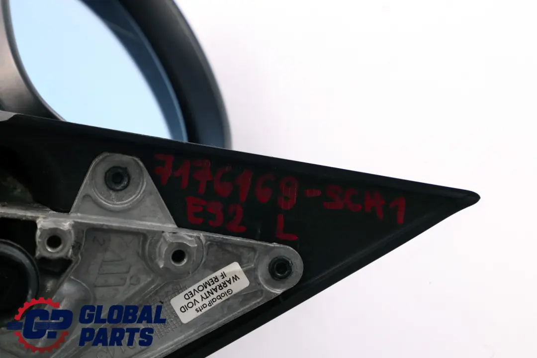 BMW 3 Series 1 E92 E93 Left Heated Outside Wing Mirror N/S Schwarz 2 Black 668 - SKU rhd-7176169-SCH1 - Part number 7176169