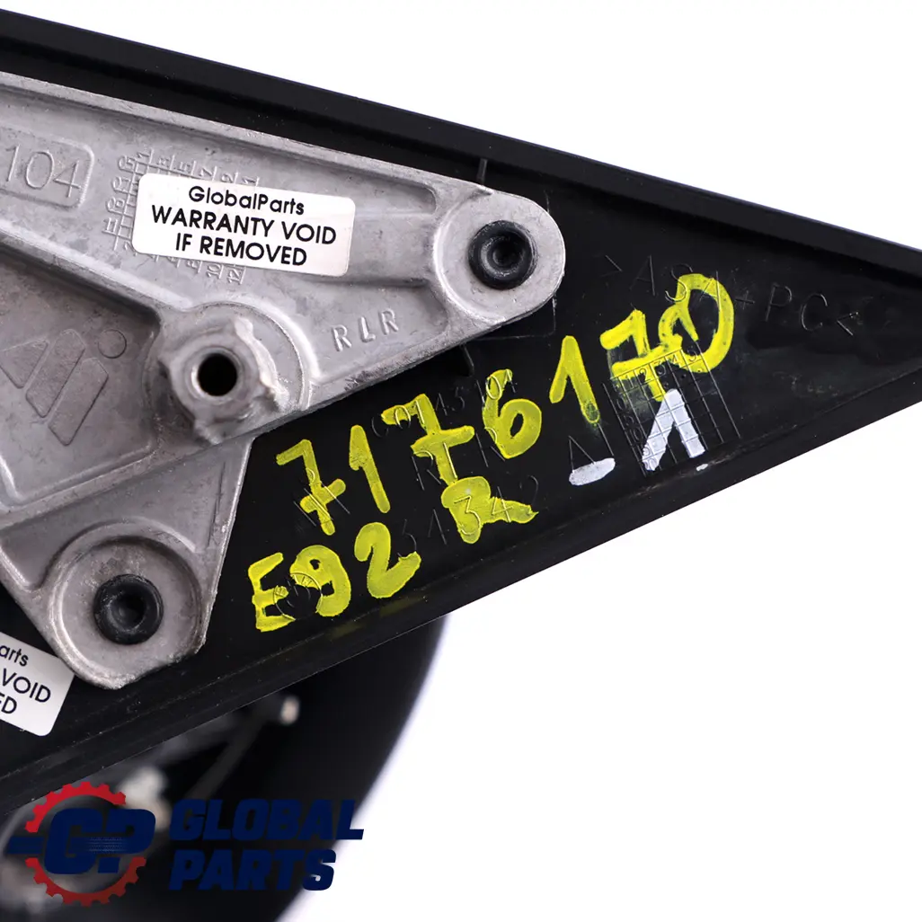 Outside Right Heated Base Wing Mirror O/S to BMW 3 Series E92 E93 1 with Part number 7176170 BMW 3 Series E92 E93 1 Outside Right Heated Base Wing Mirror O/S - SKU rhd-7176170-1 - Part number 7176170
