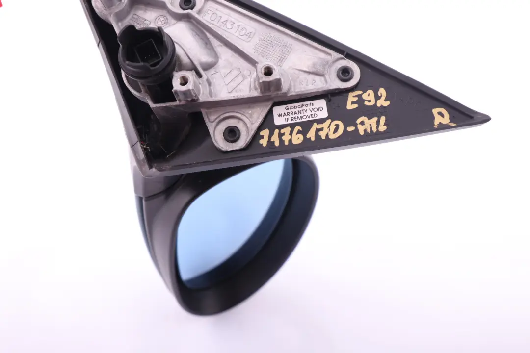 Right Heated Outside Wing Mirror O/S Atlntikblau Atlantic Blue to BMW 3 Series E92 with Part number 7176170 BMW 3 Series E92 Right Heated Outside Wing Mirror O/S Atlntikblau Atlantic Blue - SKU rhd-7176170-ATL - Part number 7176170
